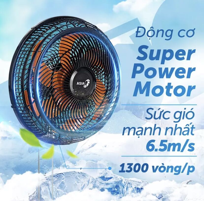 Quạt Treo Turbo ASIA LTB1601 [NEW 2021] (Giao nhanh 2-3h Nowship / Grabship)