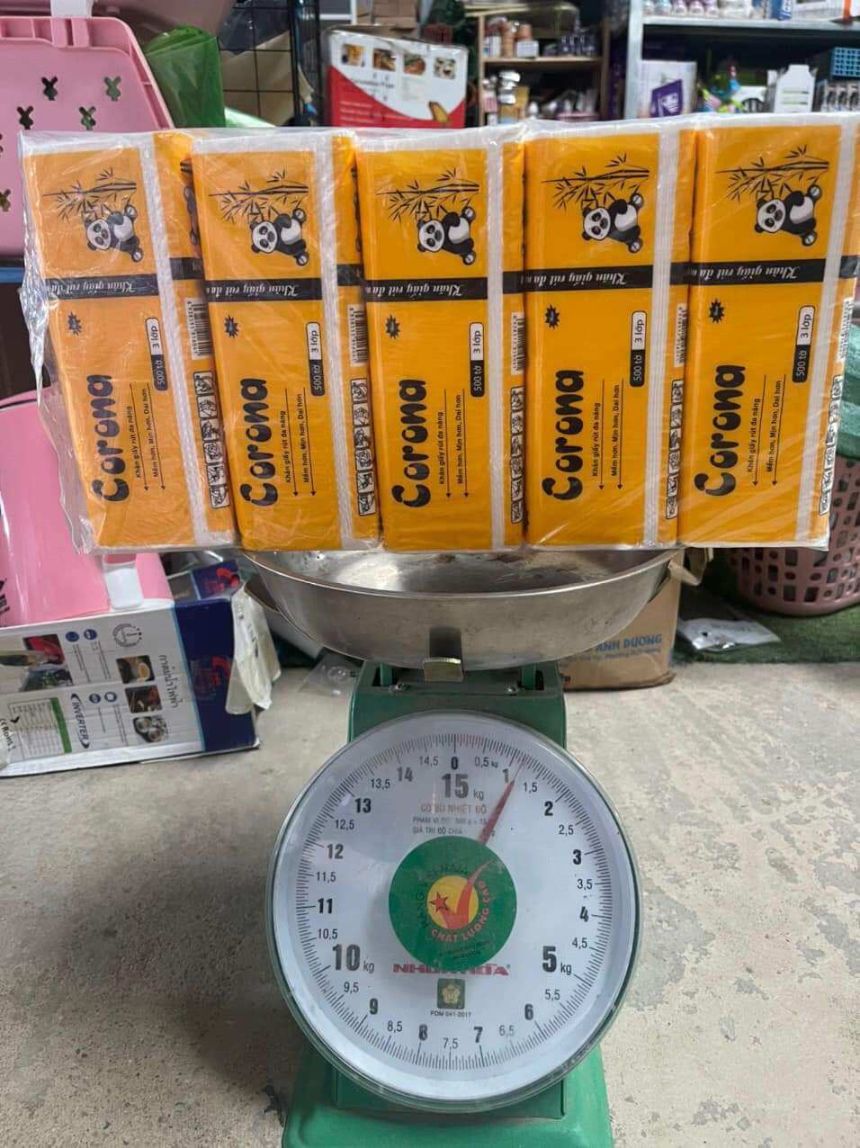 LỐC 5 GÓI KHĂN GIẤY CO.RONA 500 TỜ