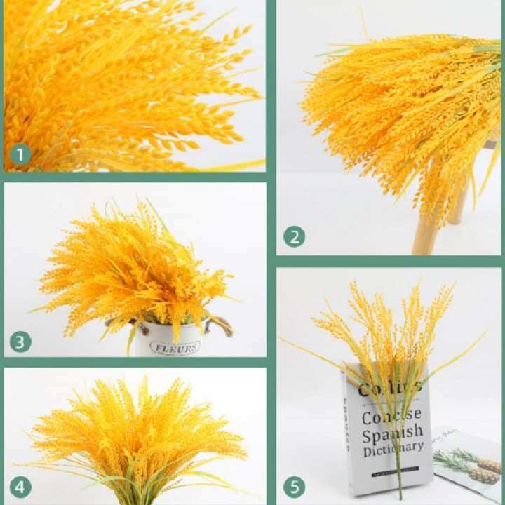 bông lúa vàng  tài lộc cắm ban thờ thần tài