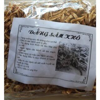 Đẳng sâm khô nguyên củ 150k/400g