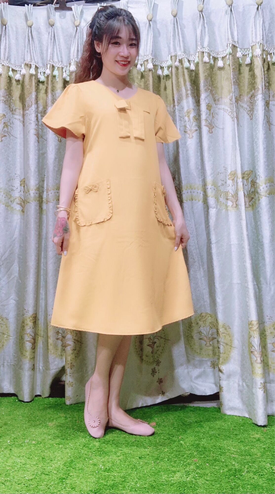 Đầm Bầu suông Hai túi Size 45 đến 60kg