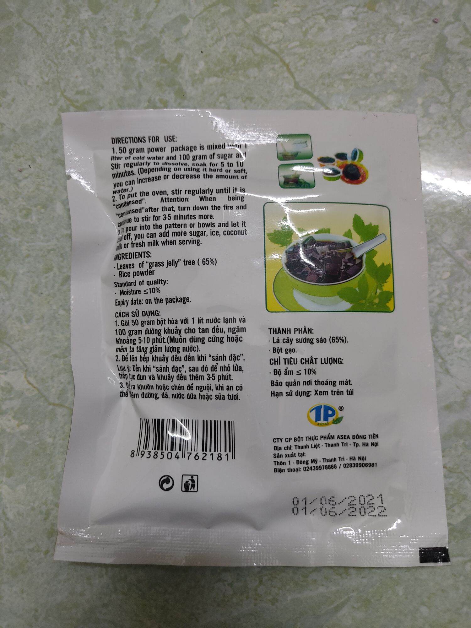 10 gói Bột sương sáo đen  gói 50g