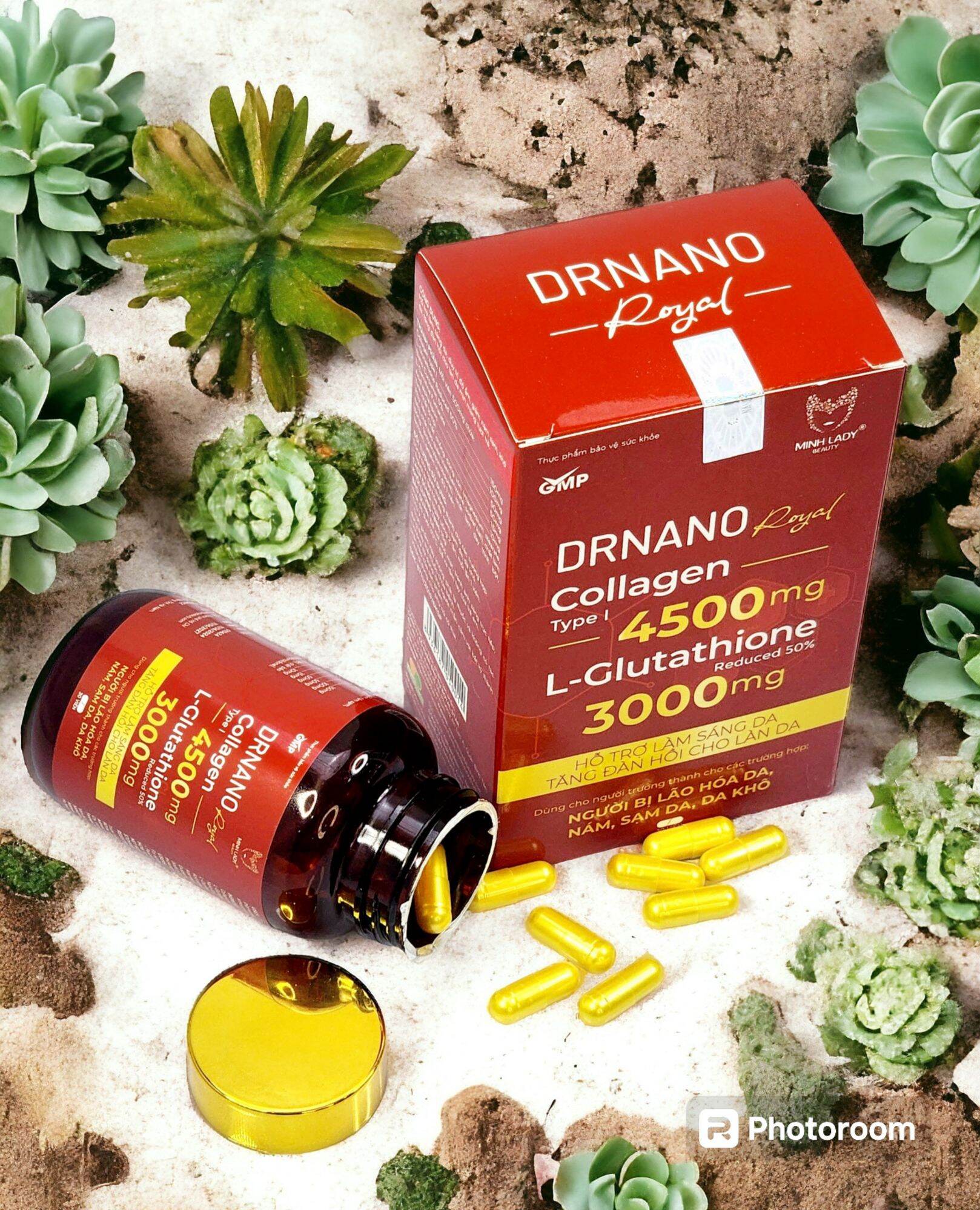[HCM]{Chính Hãng - Mua 2 tặng 1 serum} Viên Uống Trắng Da DRNANO ROYAL Minh Lady Beautty
