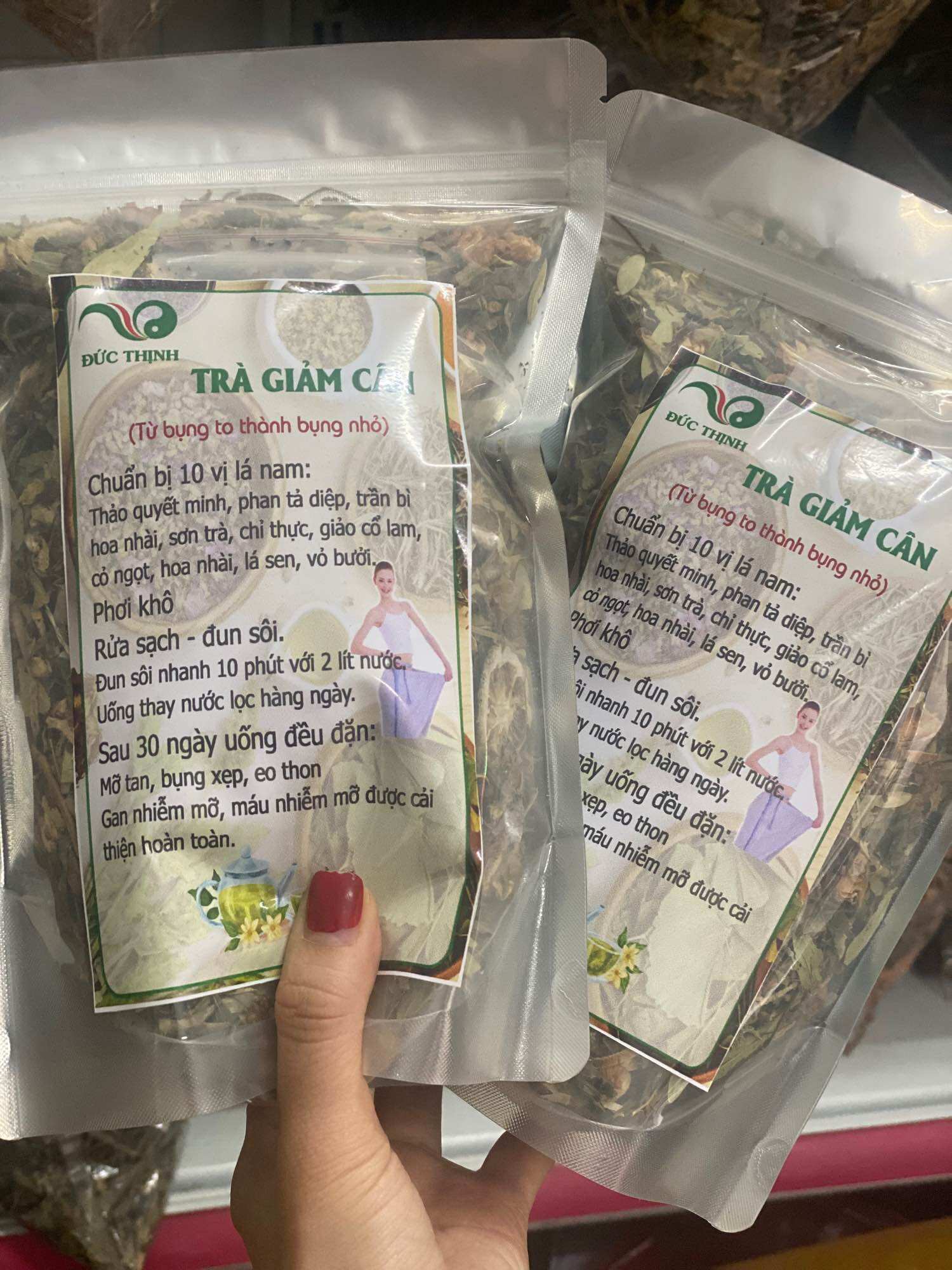 Trà giảm cân 10 vị lá nam
