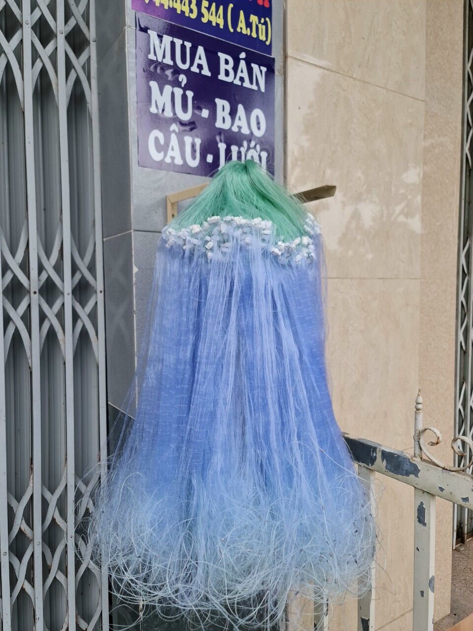 Lưới bén cá,lưới bắt cá 1 màng dài 90-100 mét(mắt lưới 2.5cm 3cm 3.5cm 4cm 4.5cm 5cm 5.5cm 6cm 7cm 8cm)