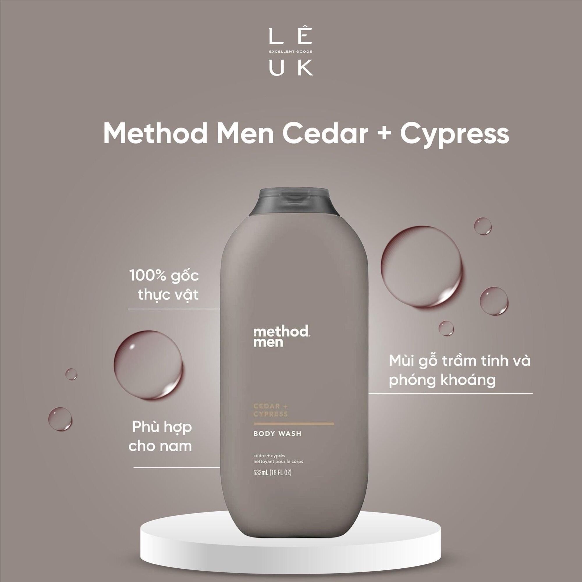 Sữa tắm cho nam METHOD MEN SEA SURF 532ml