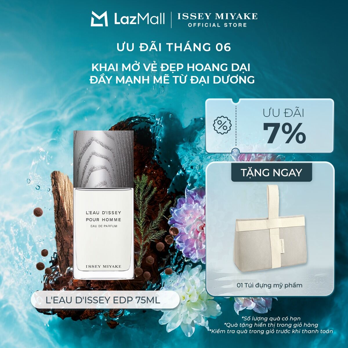 Nước Hoa nam Issey Miyake L'eau D'Issey Pour Homme Eau De Parfum 75ml