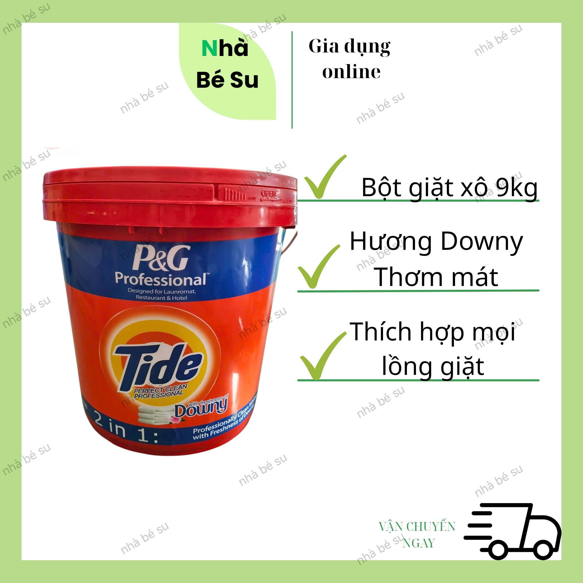 Bột Giặt Downy 9Kg - Chuyên Nghiệp Cho Máy Giặt, Vệ Sinh Đồ Đựng Hiệu Quả