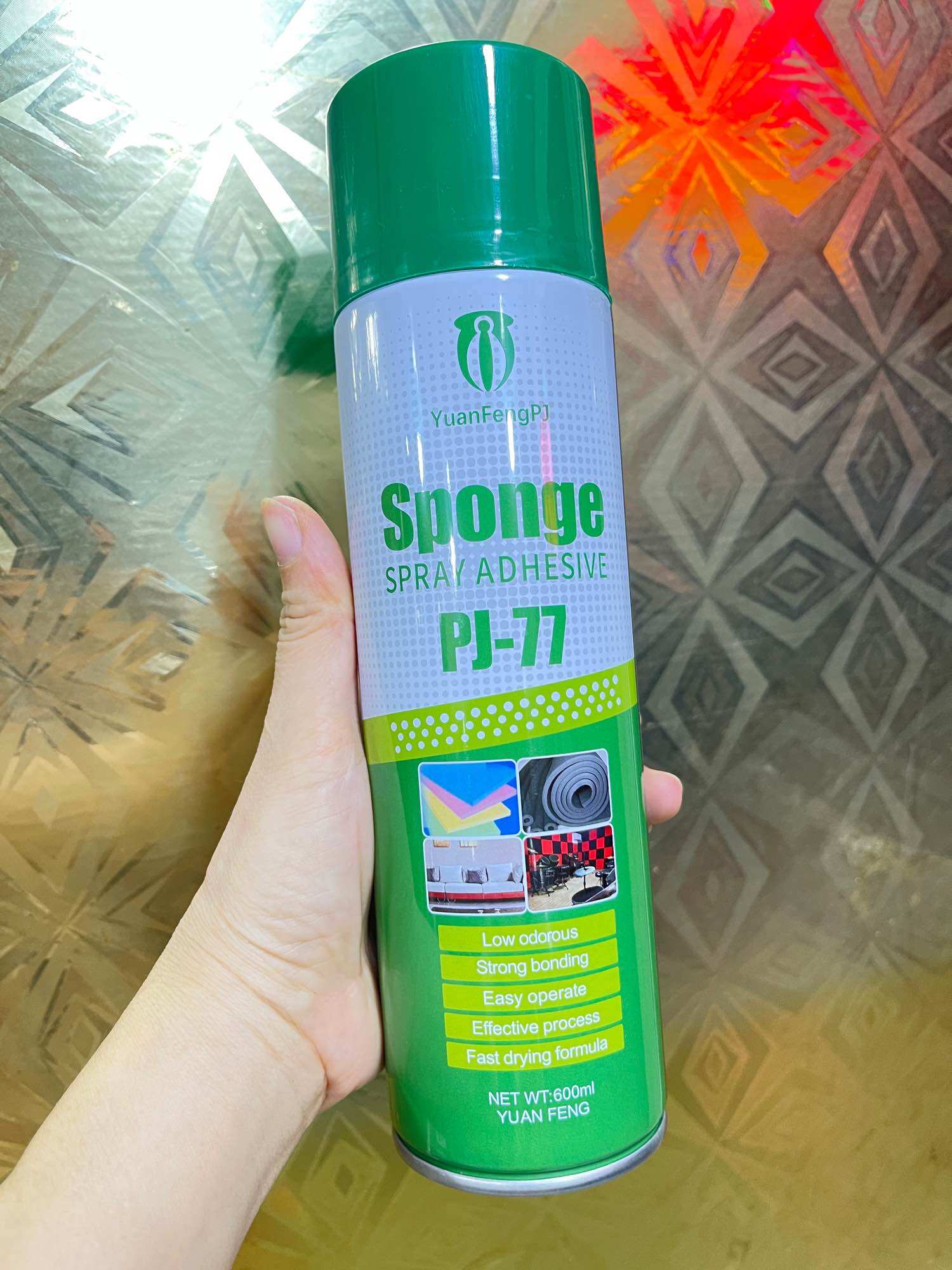 keo xịt đa năng dán xốp pj77