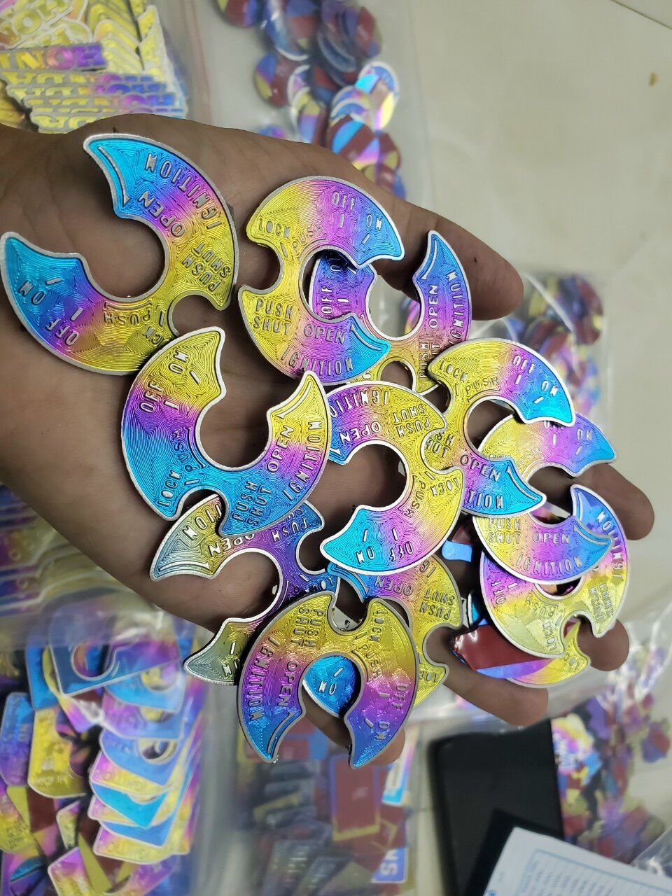 Tem dán ổ khoá Ex150 Titanium