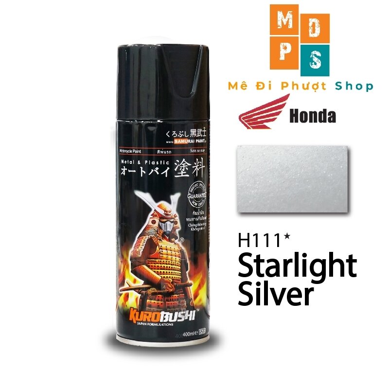 _ h111_ chai sơn sịt màu bạc sáng honda _ sơn sịt samurai chính hãng _ h111*