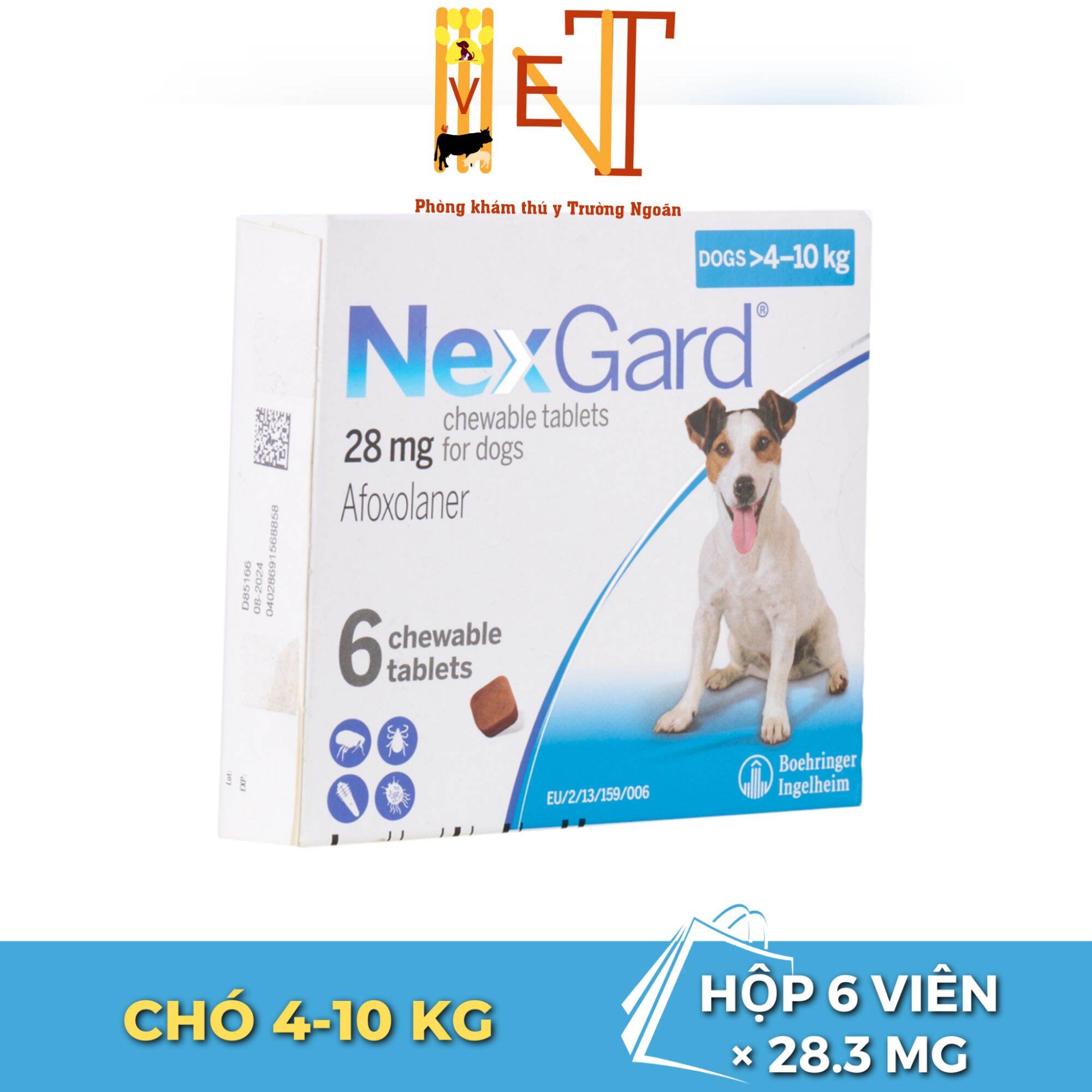 Next Gard phòng trị ve, rận cho chó - 1 viên (Hàng chính hãng)