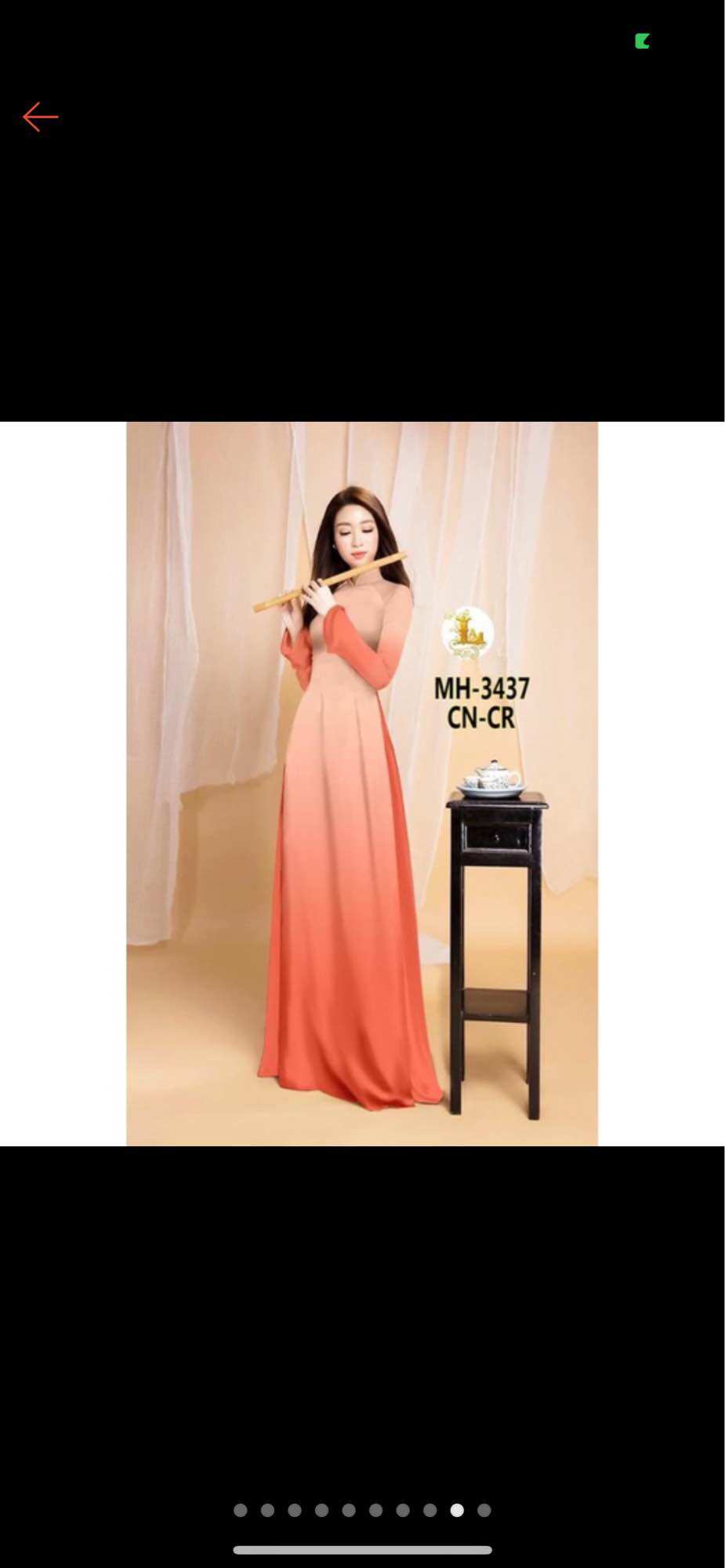 Vải áo dài màu ombre