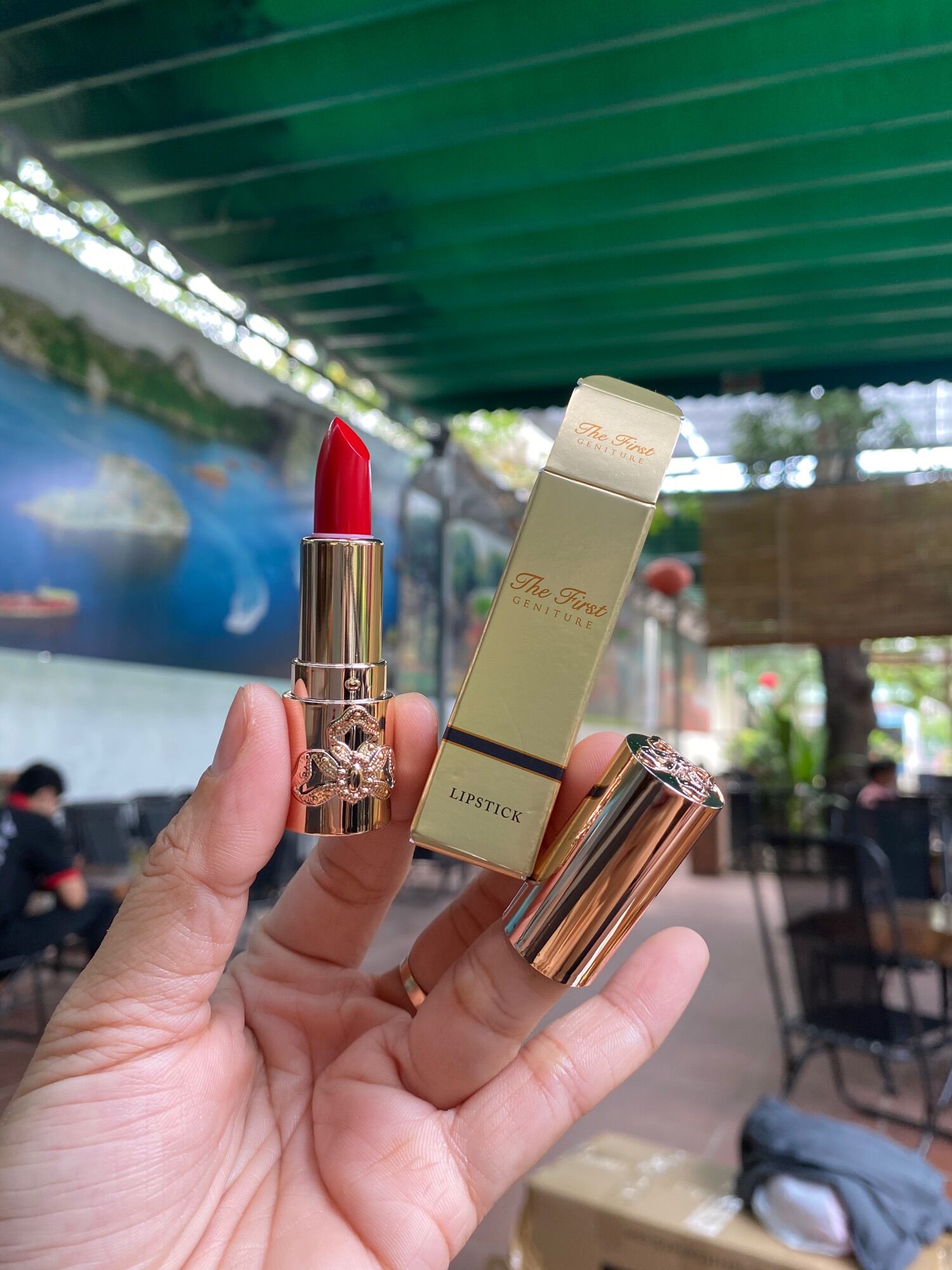 Ohui the First Pure Red Matte Lipstick Mini 1.3 Grams Date 2028