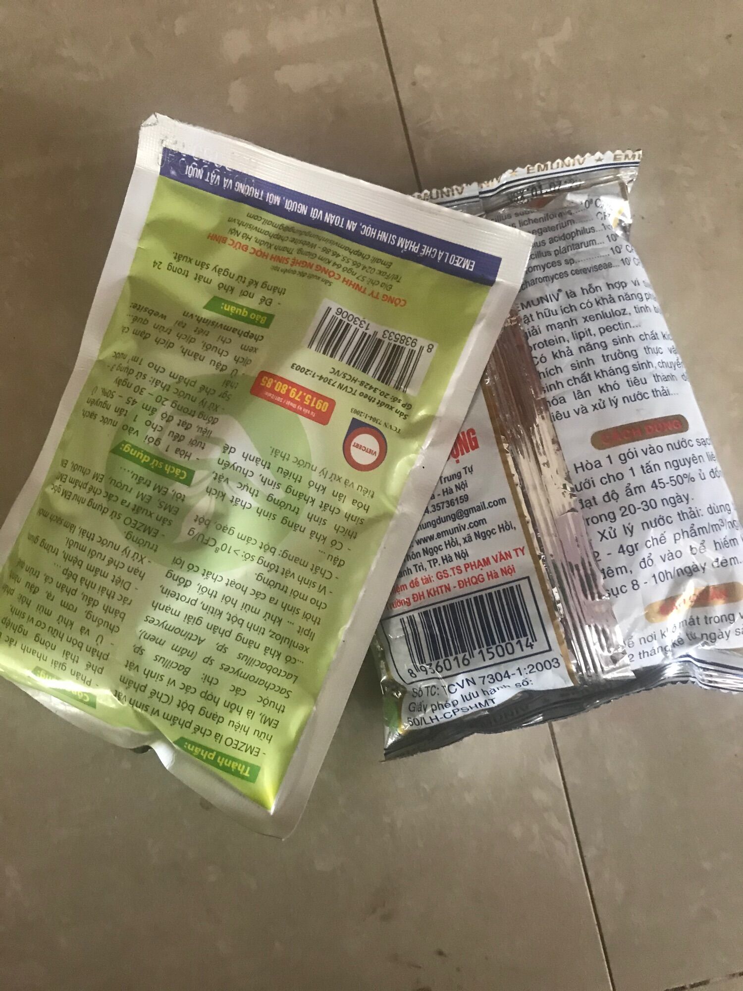 Bộ đôi chế phẩm vi sinh Emic,Emzeo