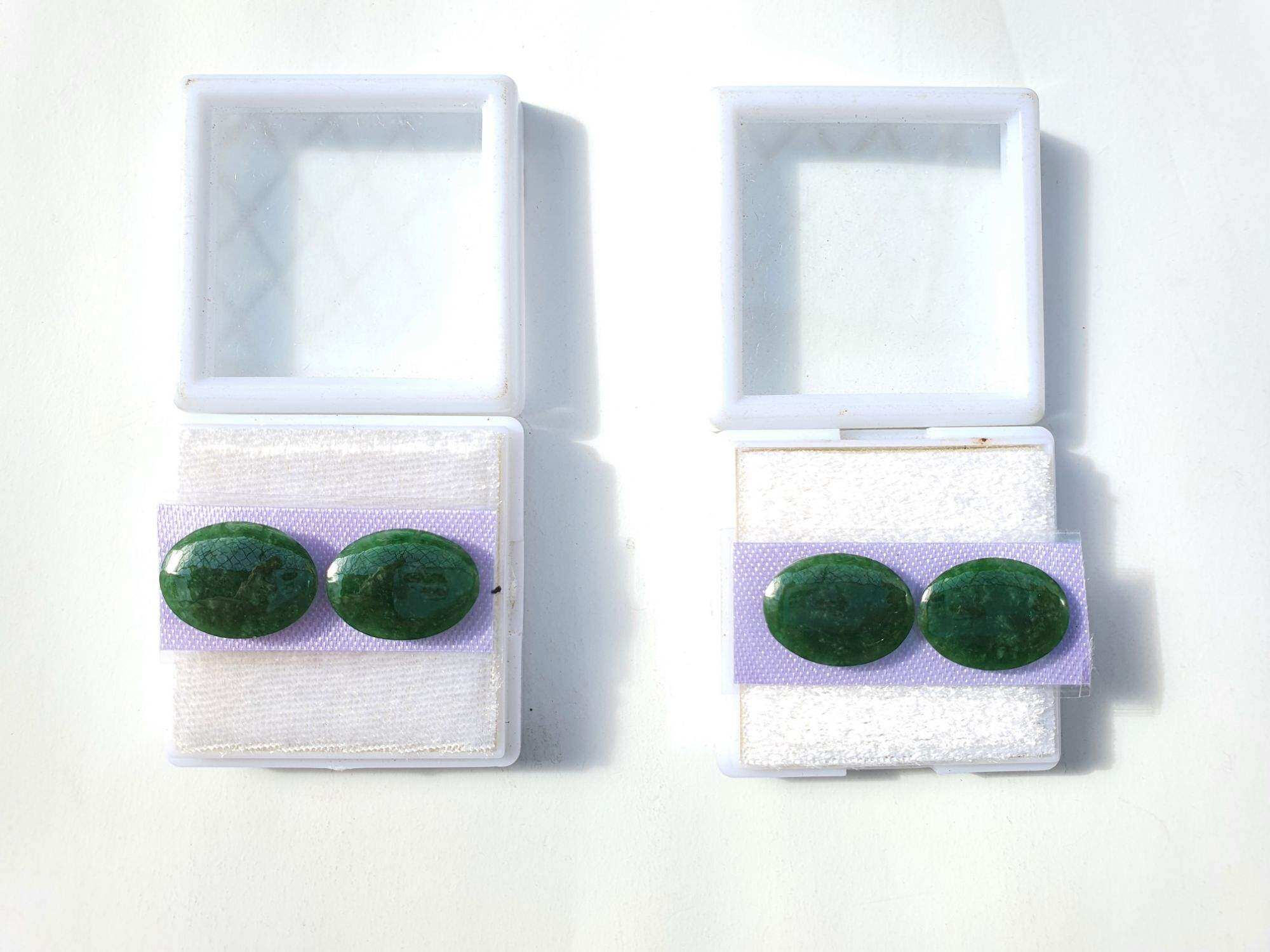 Cặp bông tai ngọc phỉ thúy (giá bán 1 bộ gồm 2 viên)