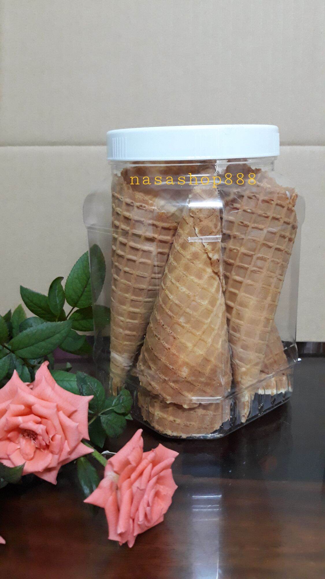 Hũ 9 cái bánh ốc quế giòn ăn kem