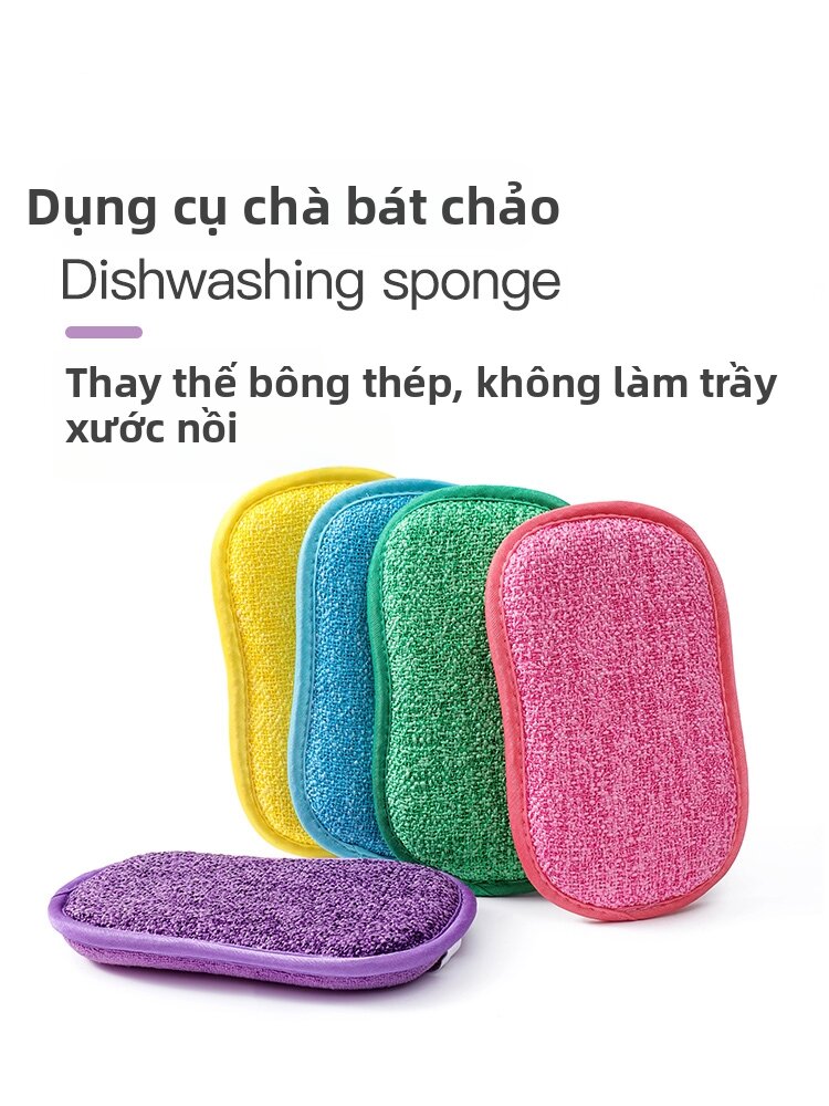 Pot-Safe Non-Greasy Absorbent Dish Sponge
