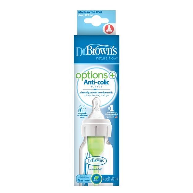 [Hàng Mỹ] Bình sữa DR BROWN’S Option Plus Cổ hẹp 120-250ml [Bình Đơn]