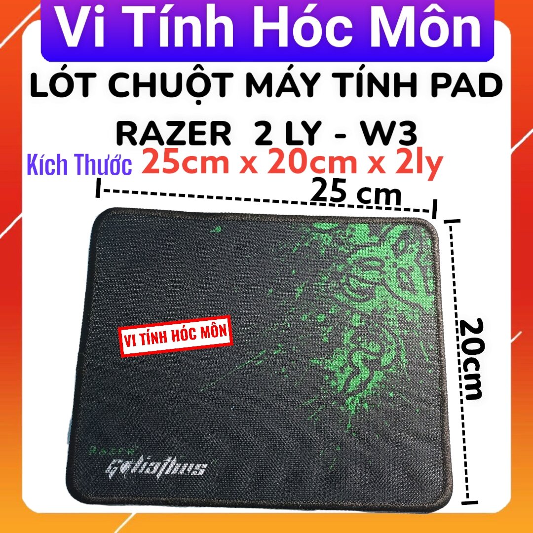 Lót chuột máy tính pad razer lót chuột 2 ly - w3