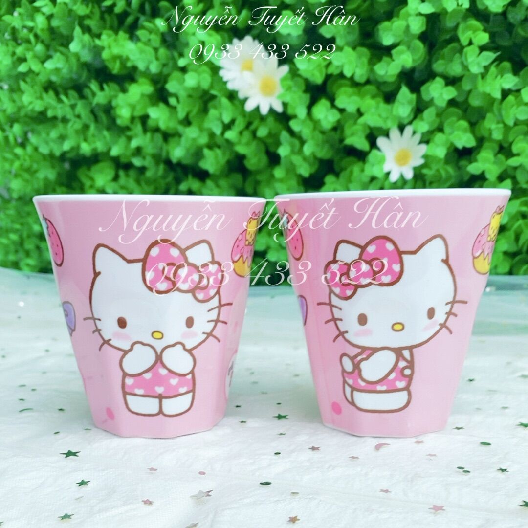 Ly cốc uống nước dung tích 300ml Hello Kitty - Doremon Doraemon