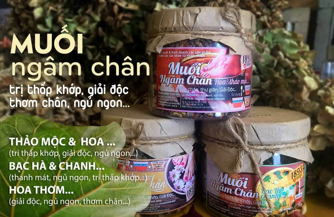 Muối thảo mộc ngâm chân 1893 ❤ tu Dalat