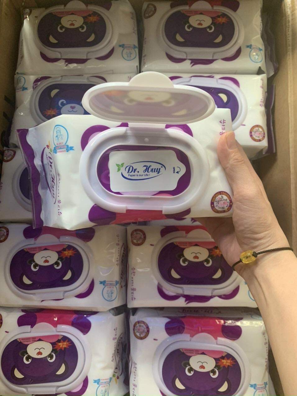 Khăn giấy ướt Không Mùi Dr.Huy