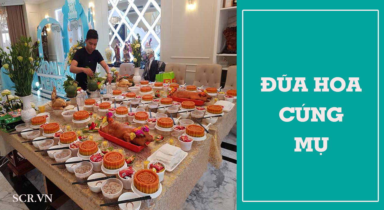 Bộ Đôi Đũa Hoa Cúng Mụ Đầy Tháng, Thôi Nôi