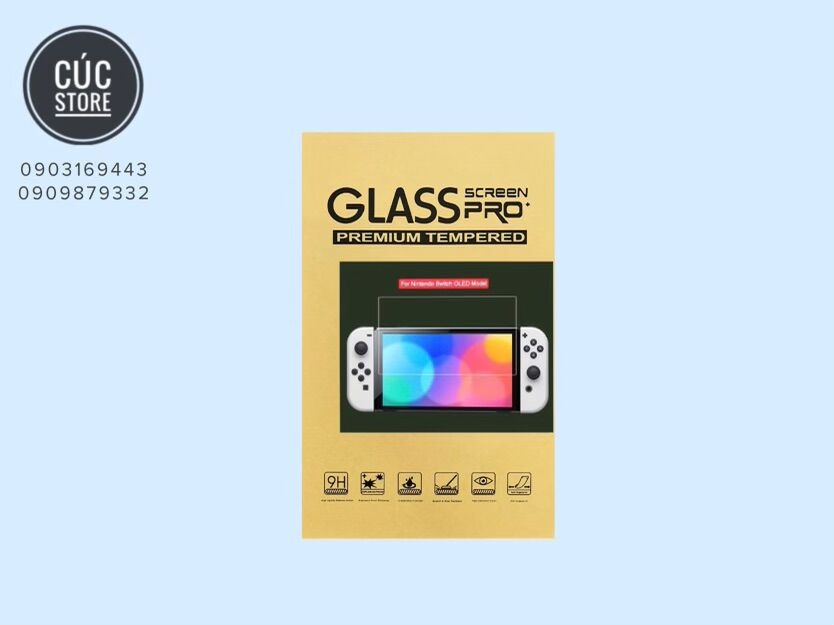 Miếng dán cường lực bảo vệ màn hình cho máy Nintendo Switch Lite/ V1 / V2/ Oled