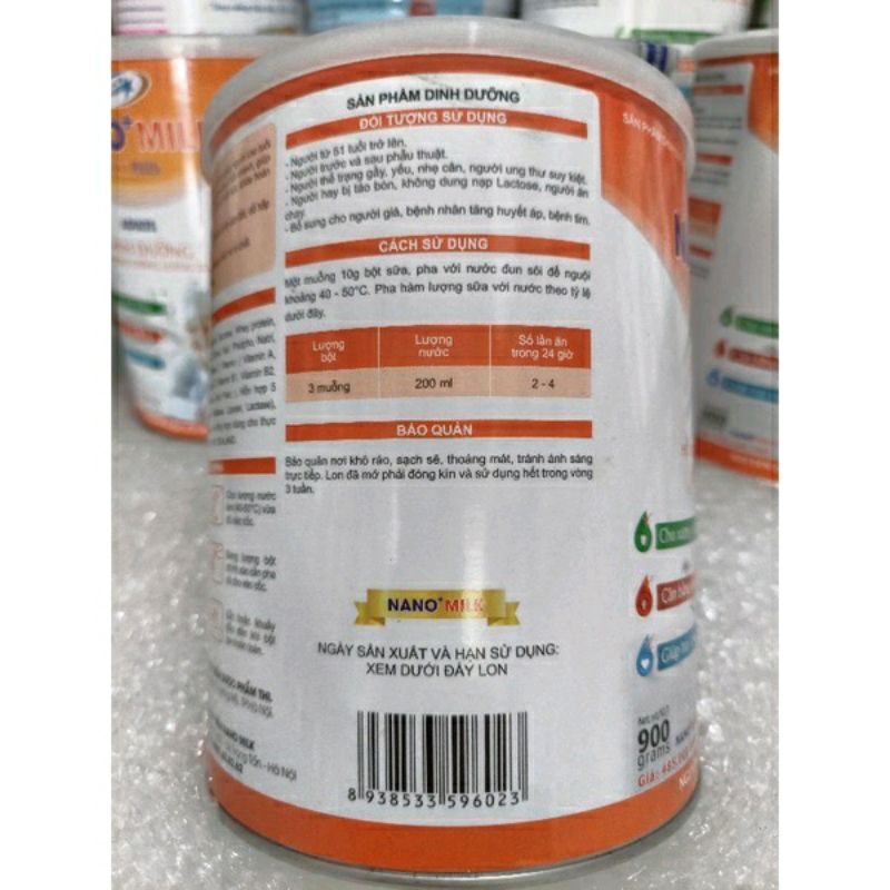SỮA CANXI NANO MILK 900g/ HSD 11/2025