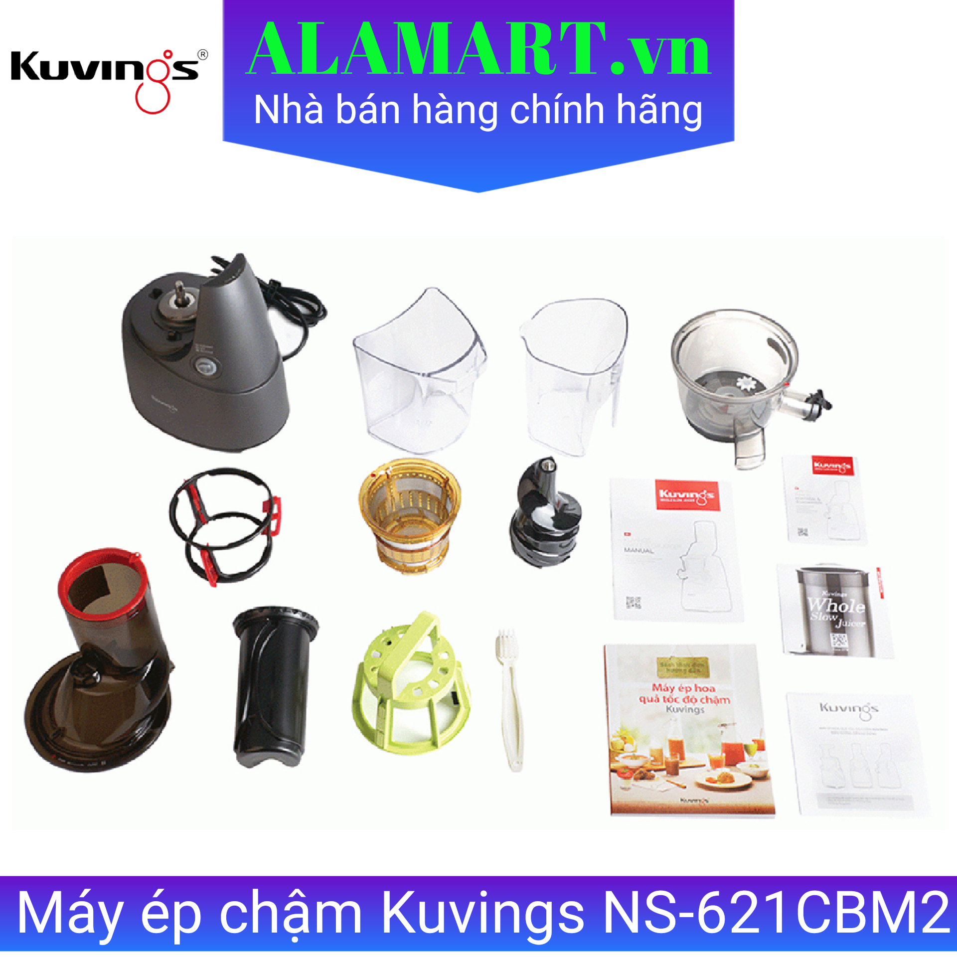 Máy ép trái cây tốc độ chậm Kuvings NS-621CBM2 400ml