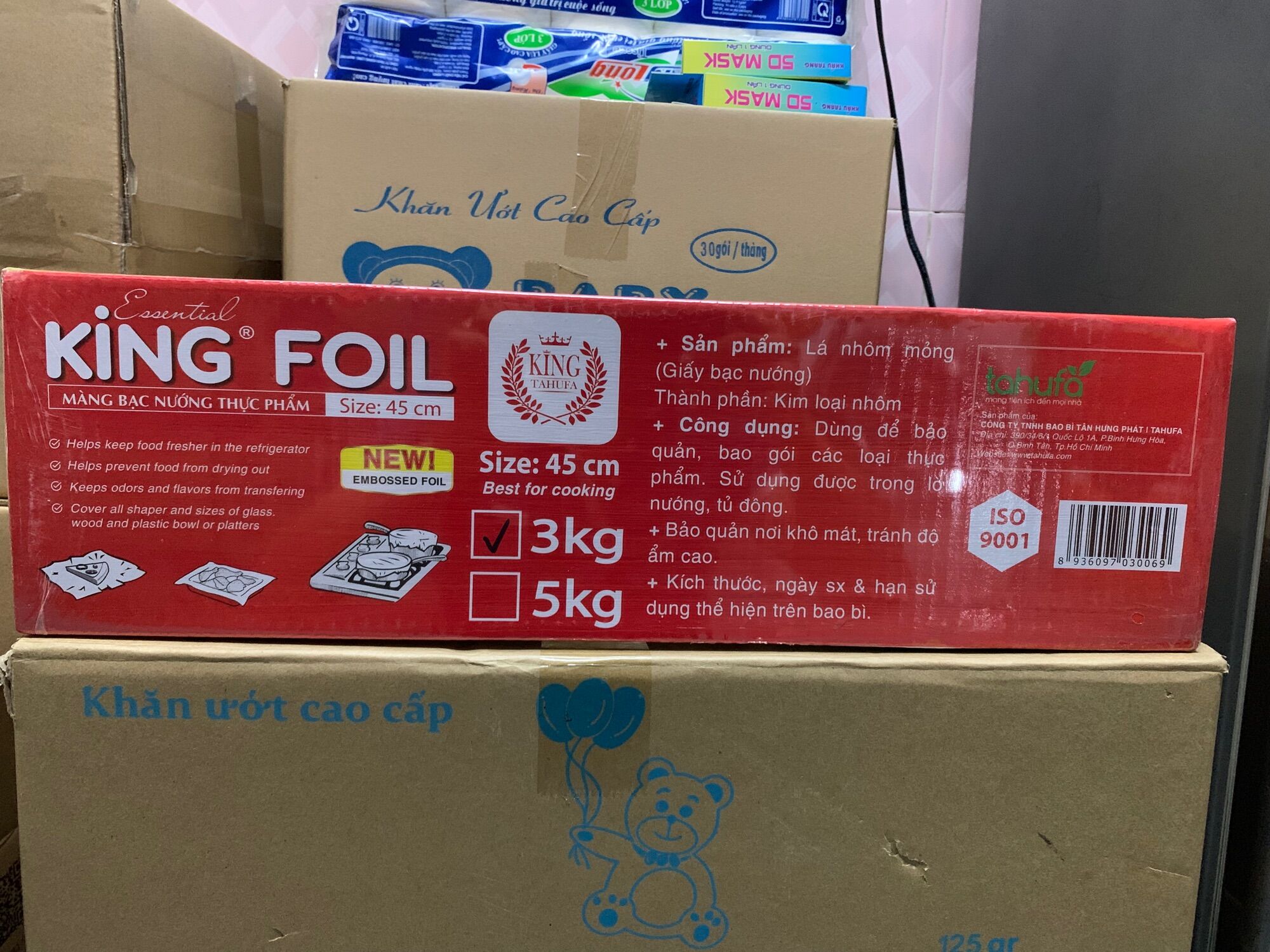 GIẤY BẠC NƯỚNG THỰC PHẨM KING FOIL- SIZE 45CM- 3KG
