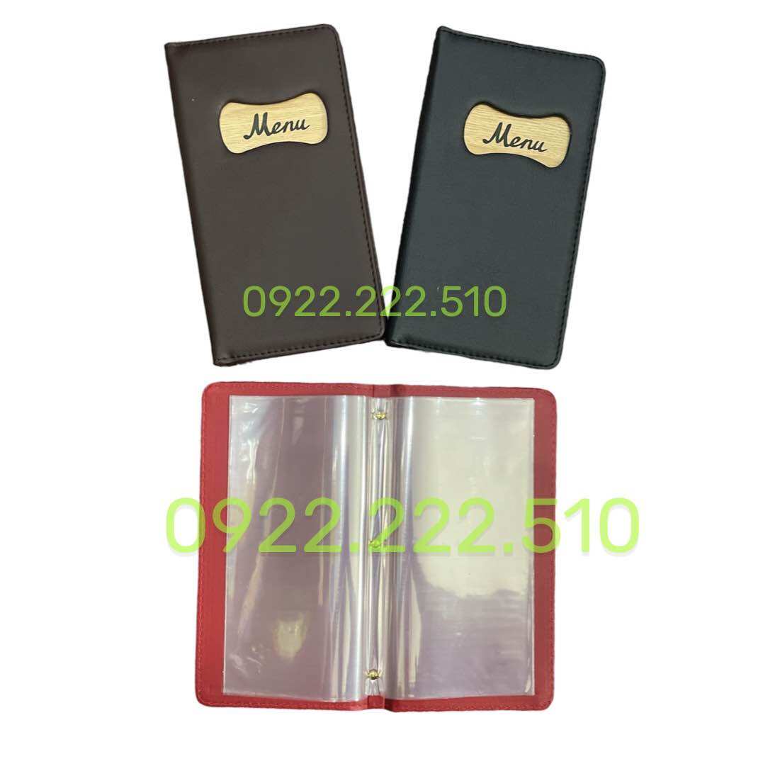 BÌA MENU - CUỐN MENU 13*23cm