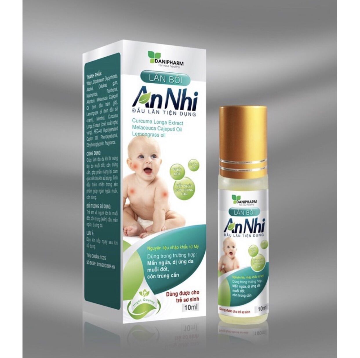 Lăn bôi an nhi: muỗi đốt - côn trùng cắn danipharm