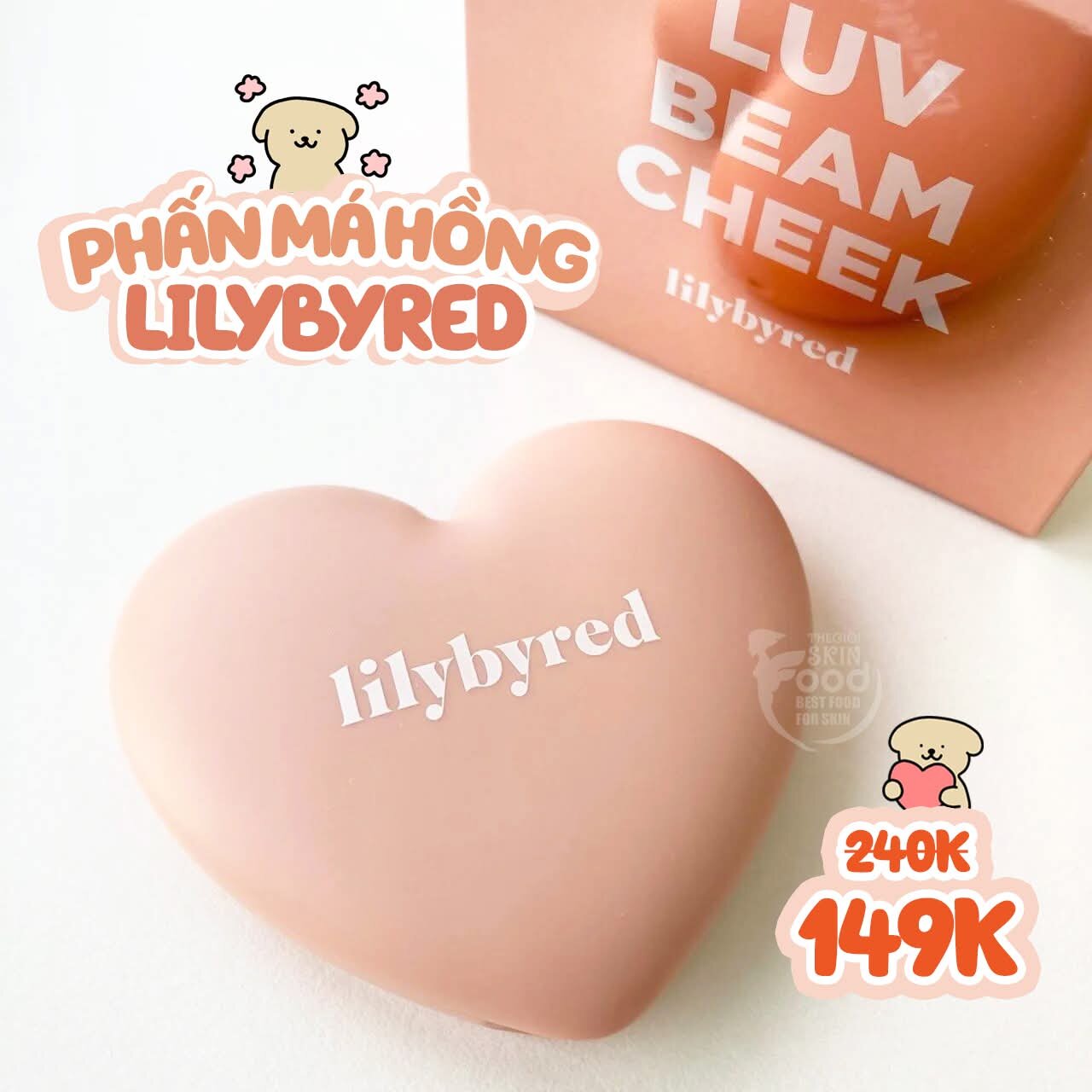 [Date 25/09/2025] Phấn má hồng Lilybyred Luv Beam Cheek màu 06 cam đất