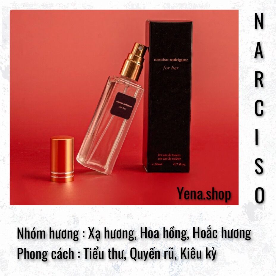Nước hoa nữ Narciso hồng chiết 20ml