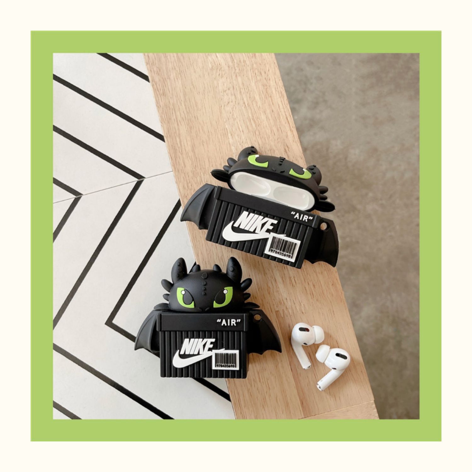 Case Airpods 1/2/pro Hình Hộp Răng Sún