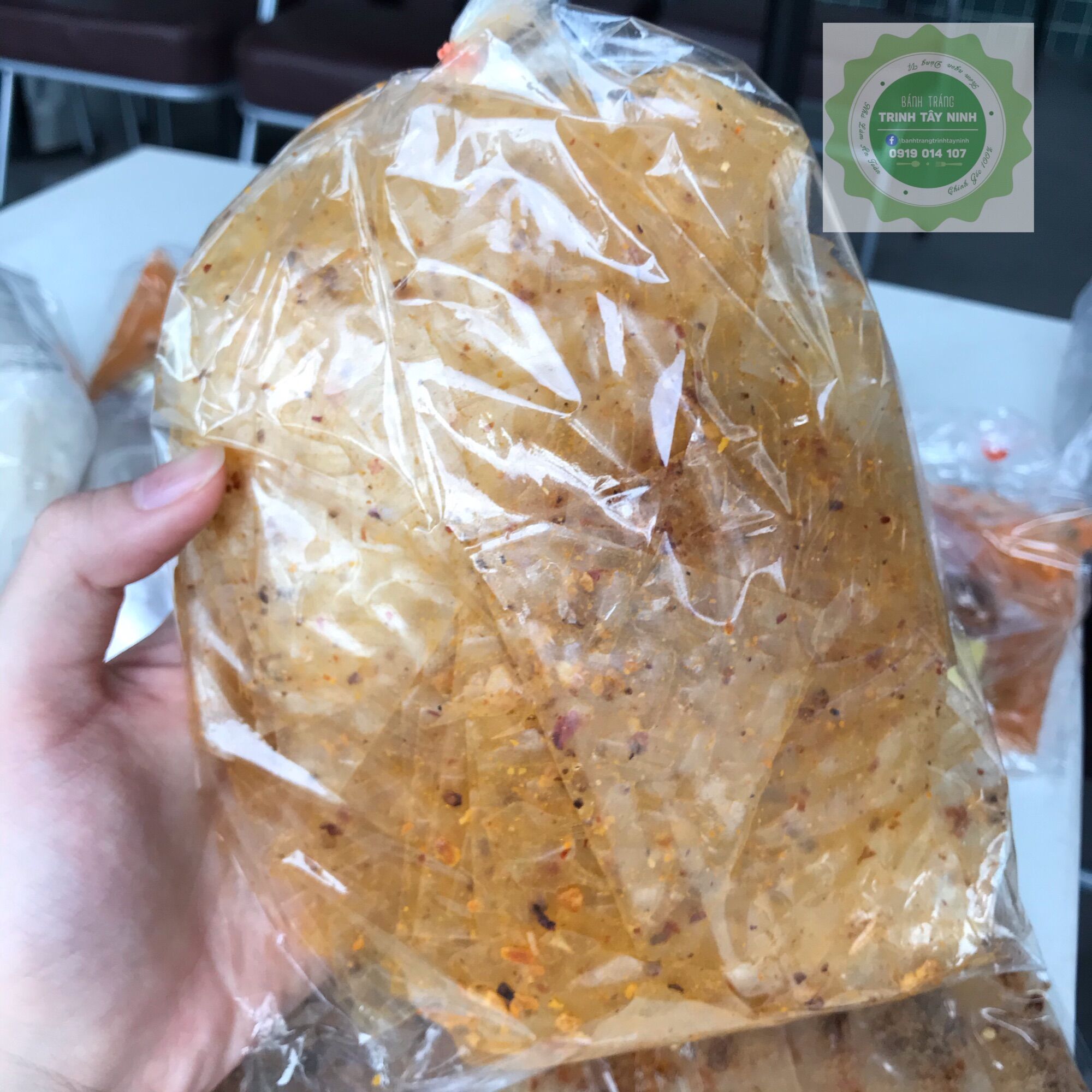 Bánh tráng xì ke tỏi phi Tây Ninh