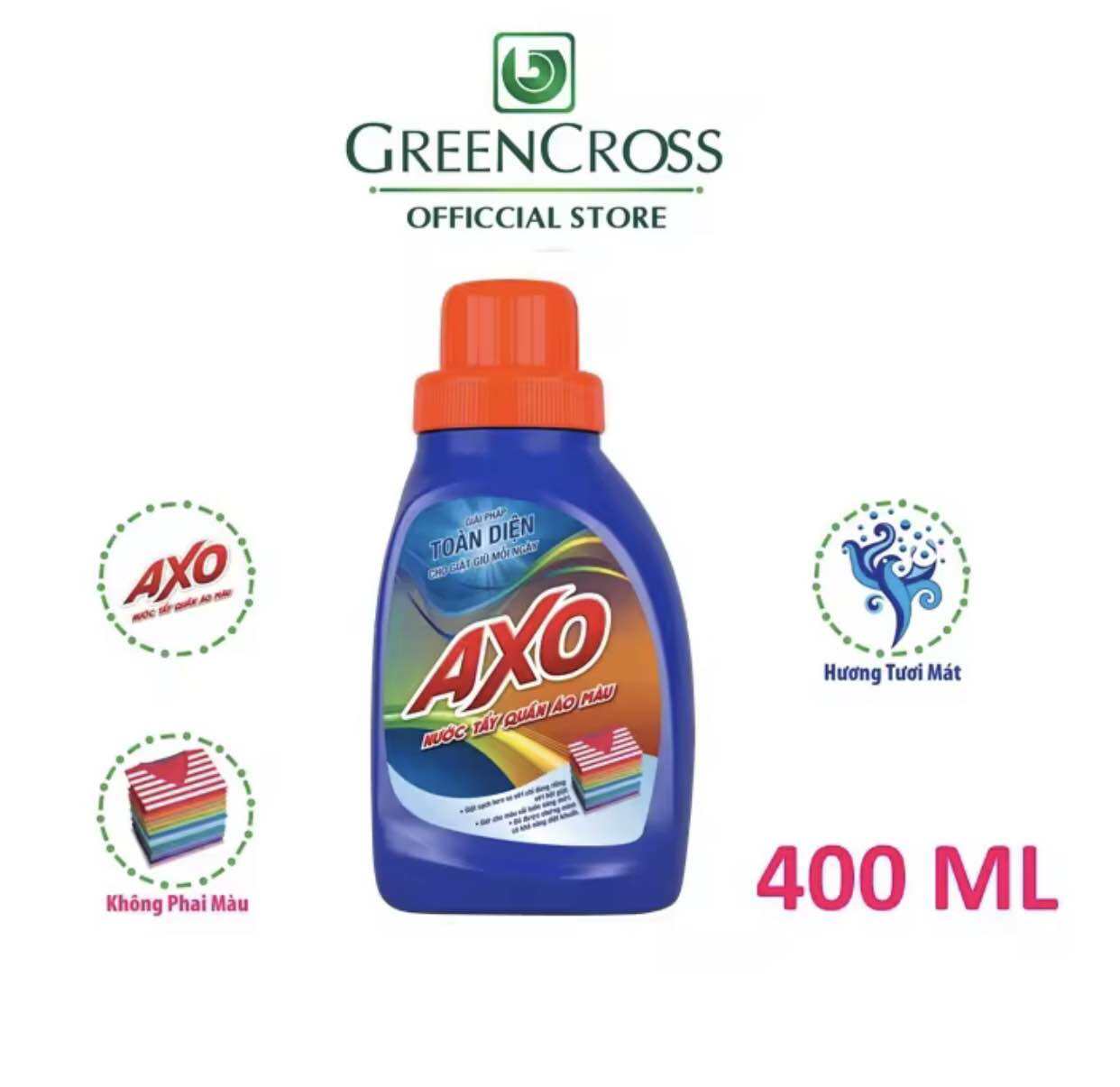 Nước tẩy quần áo AXO chai 400ml