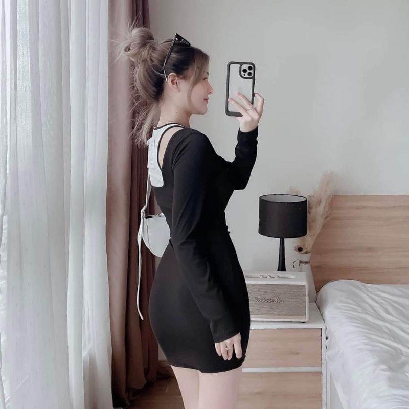 ĐẦM PHỐI YẾM VIỀN CỔ XINH DYM3