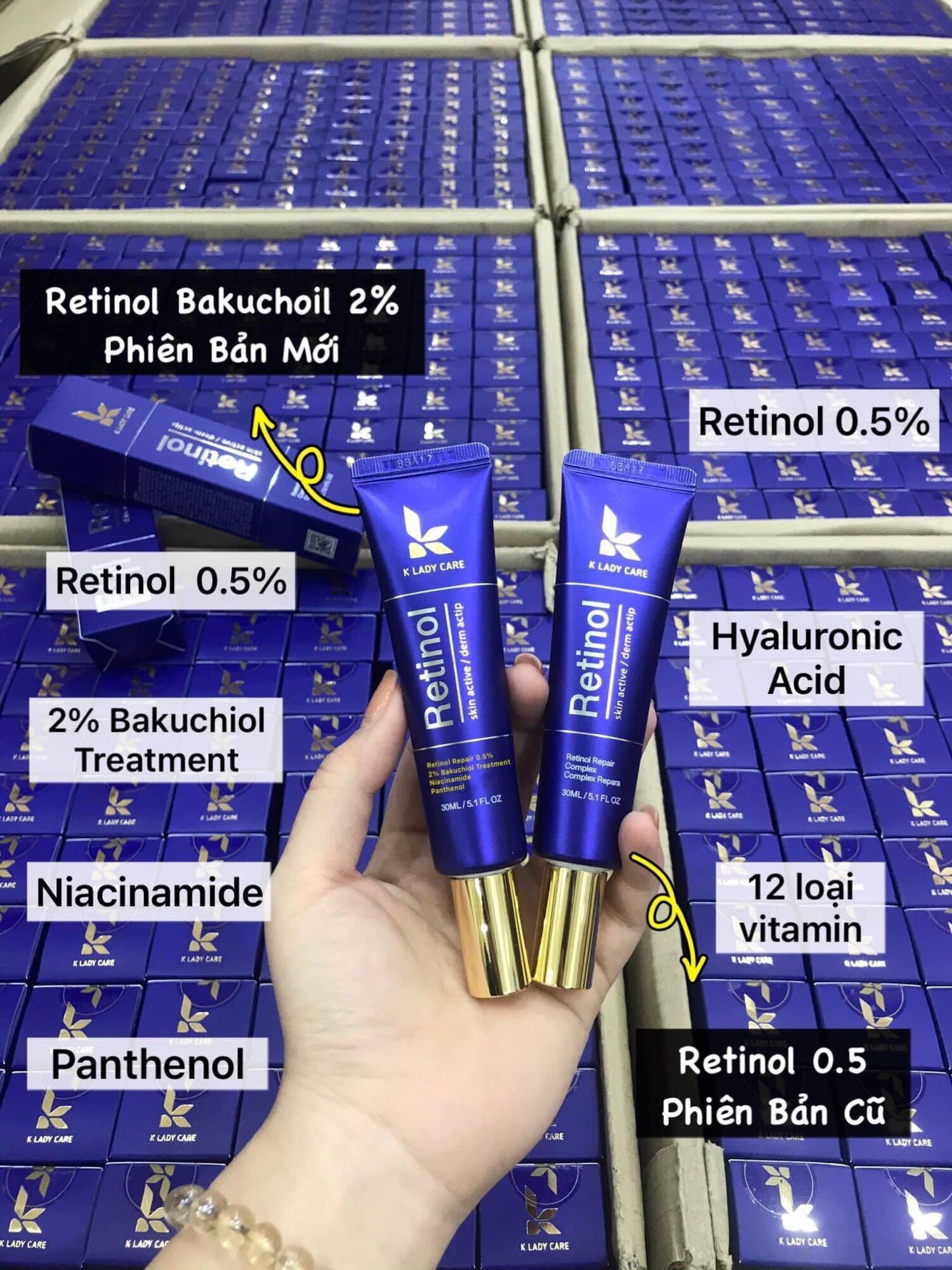 💐💐💐KEM RETINOL K LADY CARE 0.5% (HÀN QUỐC 50ml)🇰🇷