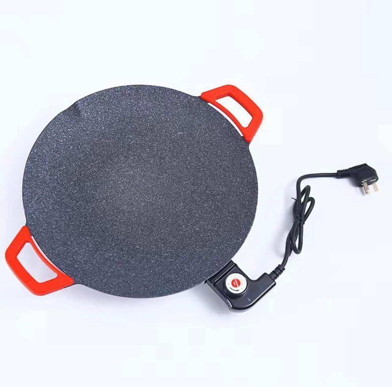 40cm chảo nướng điện hàn quốc chống dính không cần dầu,chảo đá chiên sào rán nướng bbq