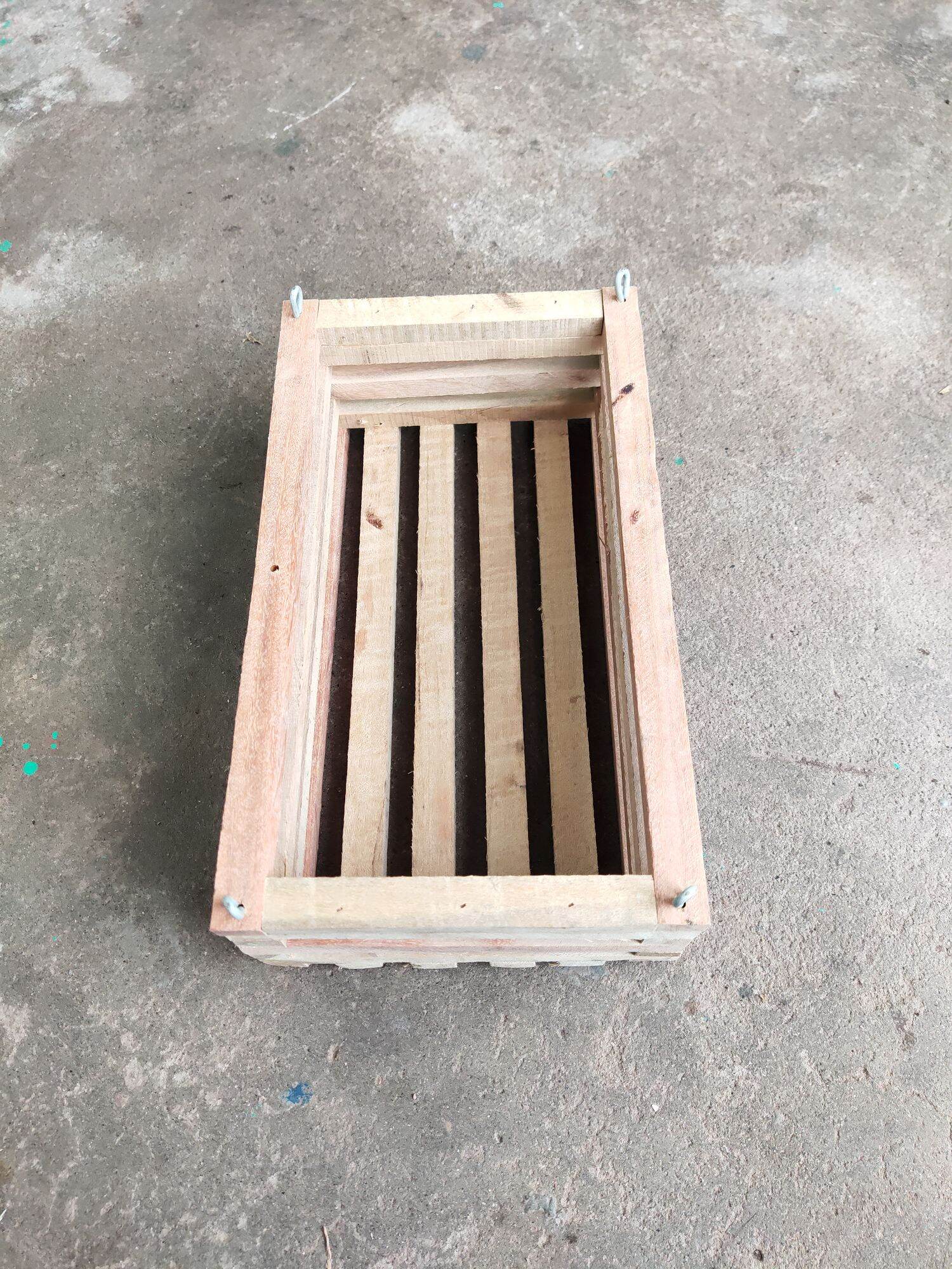 Chậu gỗ hình chữ nhật 15x30cm