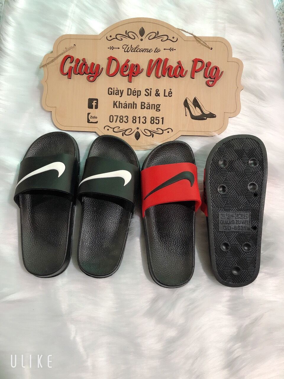 Dép quai ngang nam nữ logo nike