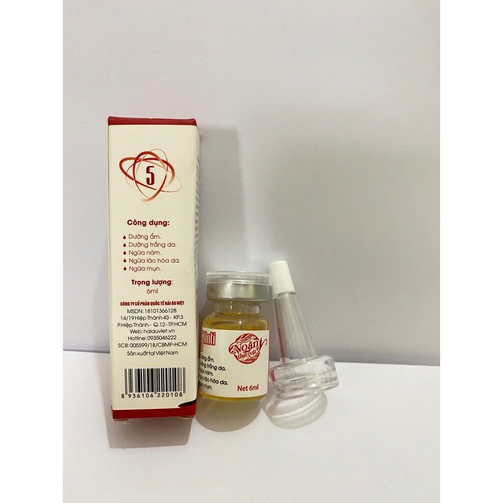 (6ml) Serum Dưỡng Trắng Da Noãn Thực Vật- Căng Bóng