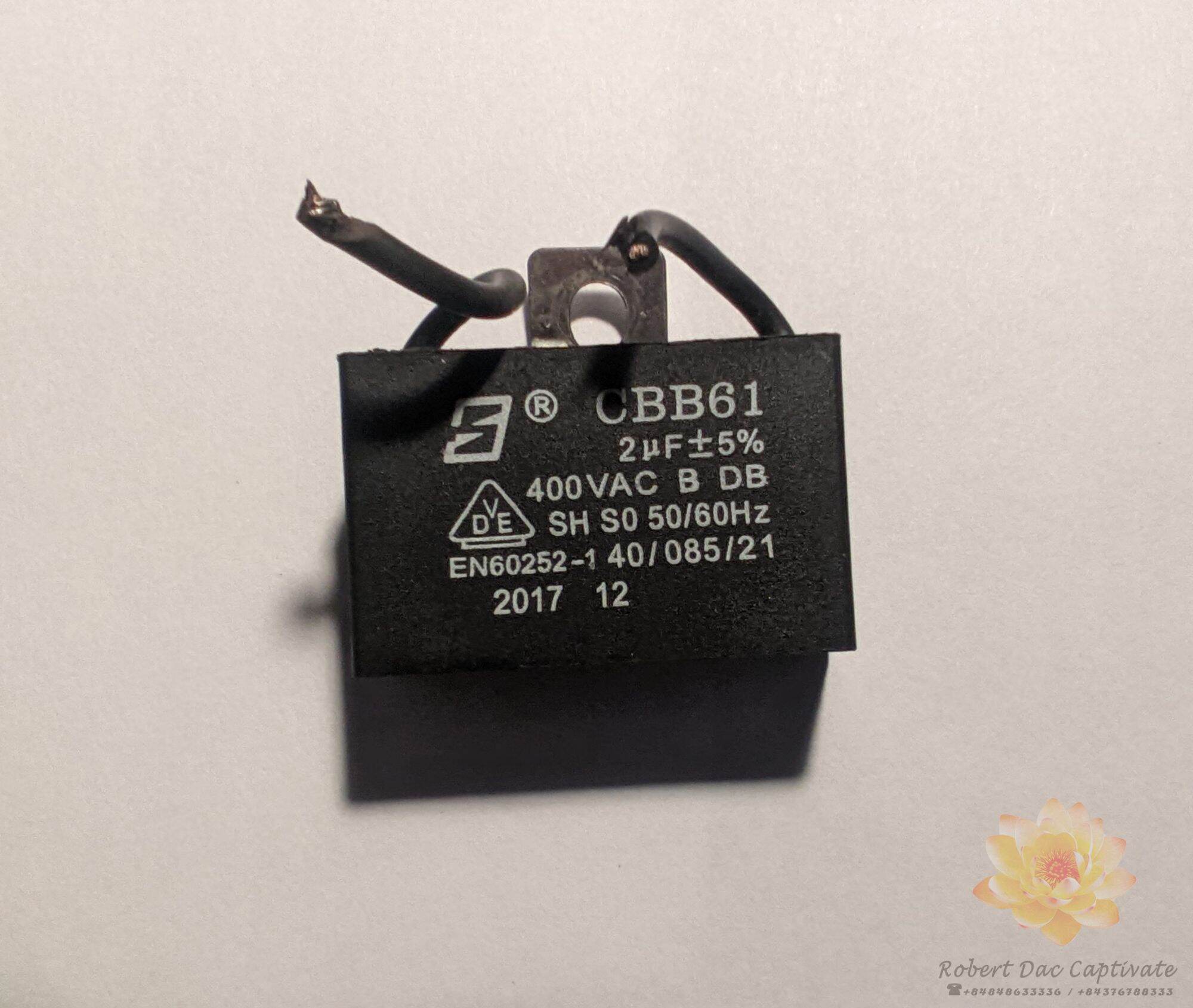 Tụ quạt điện 2µf (Tụ điện 2uf)