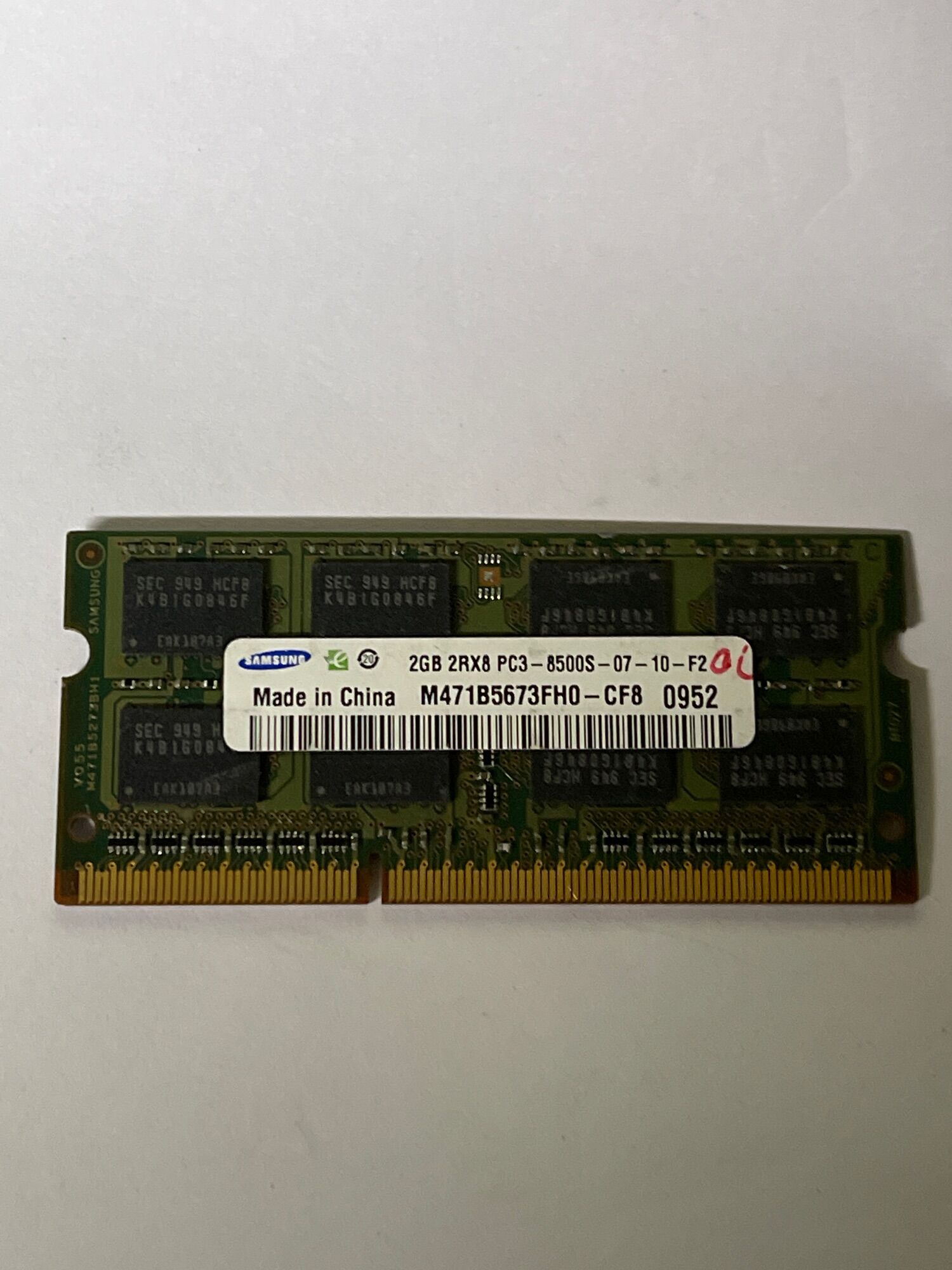 RAM Laptop 2Gb DDR3 cũ tháo máy Bus 8500s