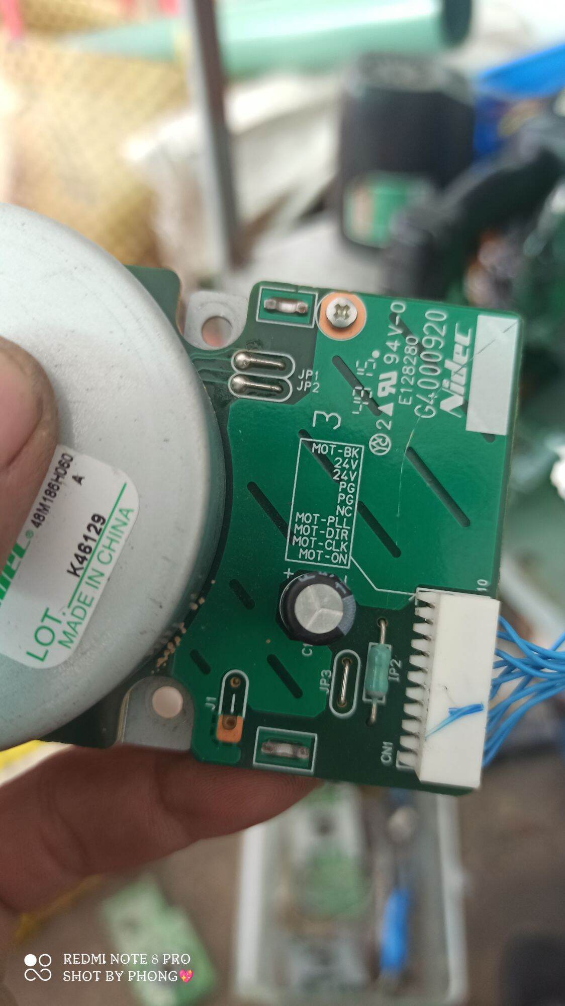 motor không chổi than nidec