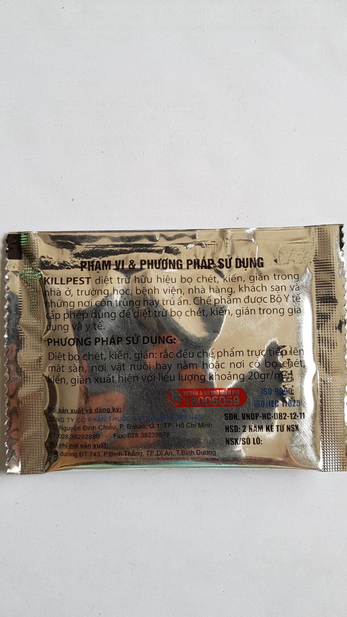 Thuốc trừ bọ chét, kiến, gián KILLPEST