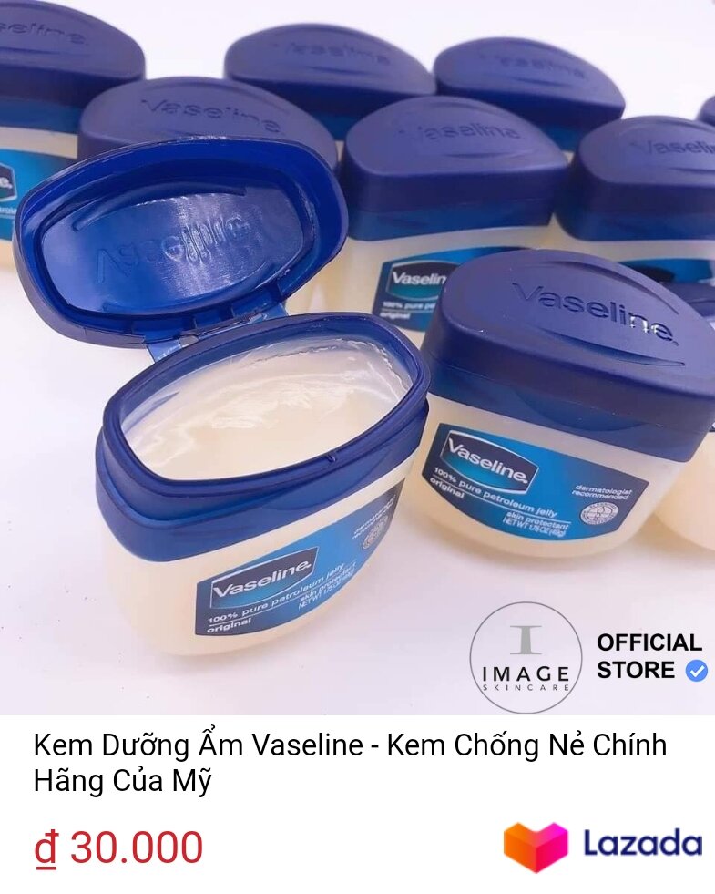 Sáp dưỡng ẩm Vaseline của Mỹ 49g